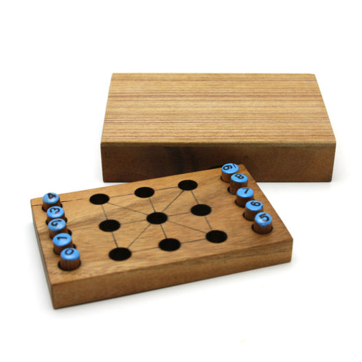 3 In 1 Game Nine Digit Wooden Puzzle for the solo player for the free time of fun