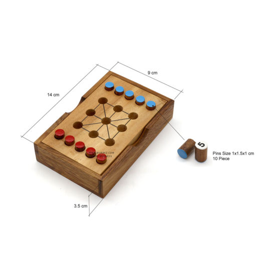 3 In 1 Game Nine Digit Wooden Puzzle for the solo player for the free time of fun