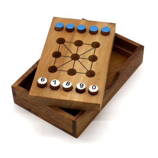 3 In 1 Game Nine Digit Wooden Puzzle for the solo player for the free time of fun