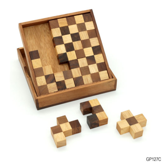 Pentominoes Chess Puzzle (Brown-White) - Image 3