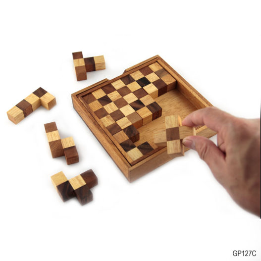 Pentominoes Chess Puzzle (Brown-White) - Image 7