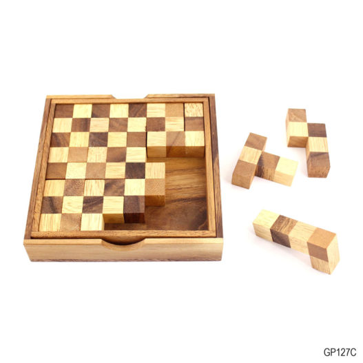 Pentominoes Chess Puzzle (Brown-White) - Image 9