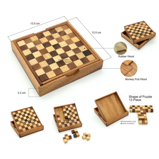 Pentominoes Chess Puzzle (Brown-White) - Image 4