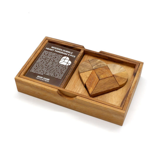 Double Heart Tangram With Card - Image 6