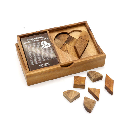 Double Heart Tangram With Card - Image 8