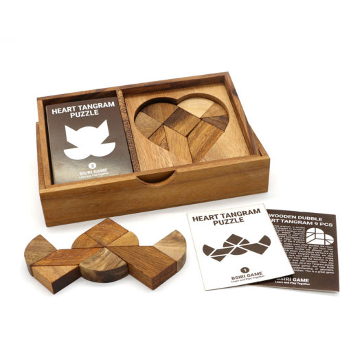 Double Heart Tangram With Card - Image 10