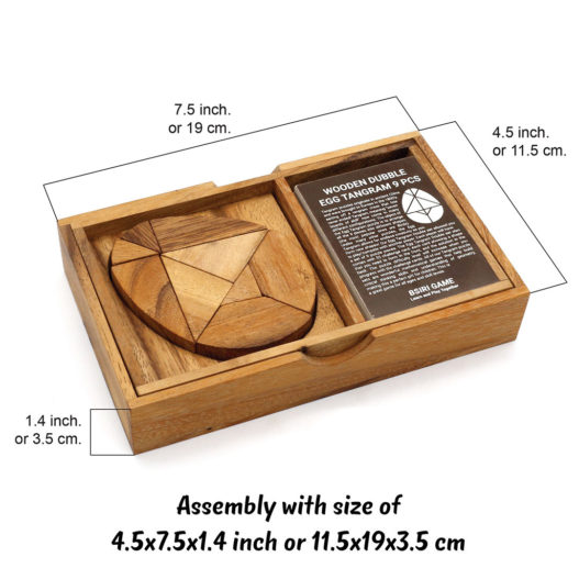 Double Egg Tangram With Card - Image 3