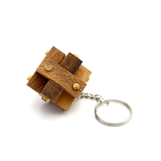 Cube Lock Key Chain - Image 4