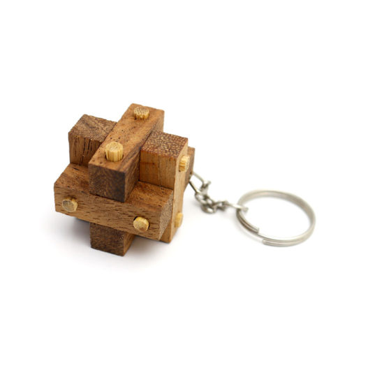 Cube Lock Key Chain