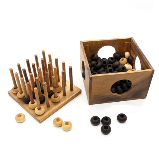 Connect Four 3D Wooden Game - Image 8