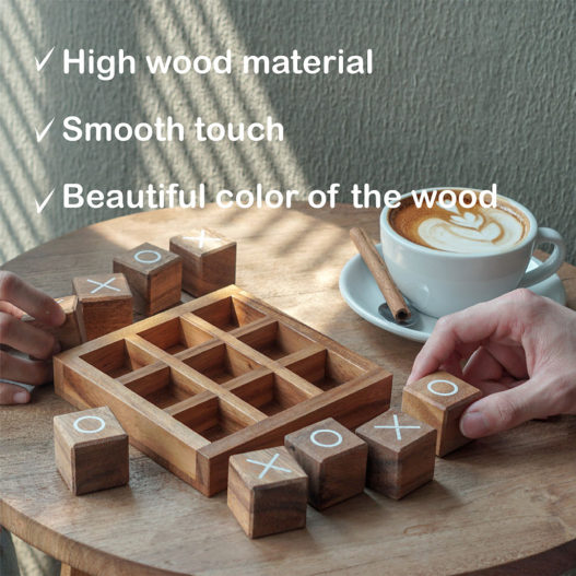 Tic Tac Toe Wood Blocks (L) - Image 9
