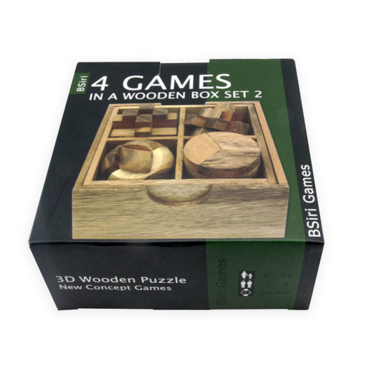 4 Games in a Wooden Box Set 2 - Image 9